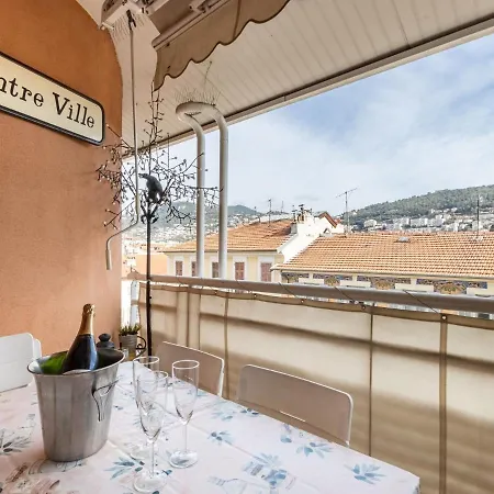 Apartamento Elegant In With Balcony Nice